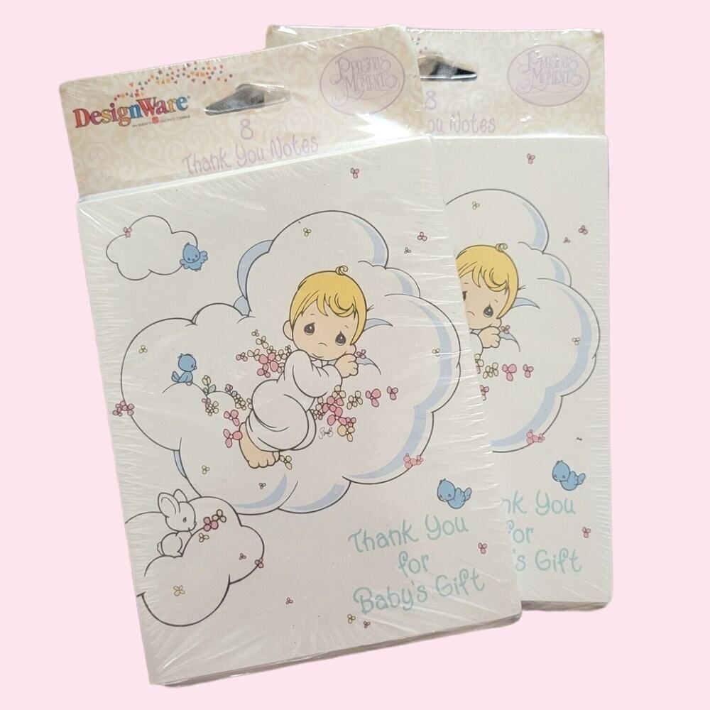 Precious Moments thank you for babys gifts designware thank you notes NOS 2000
